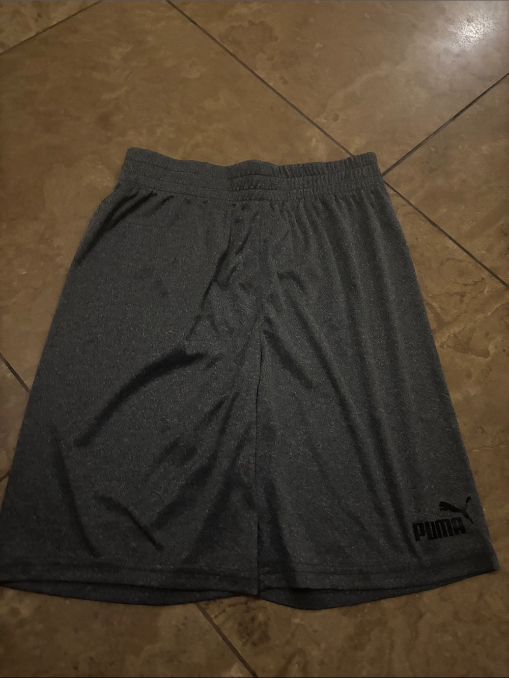 Puma Men's Dark Gray Athletic Performance Shorts